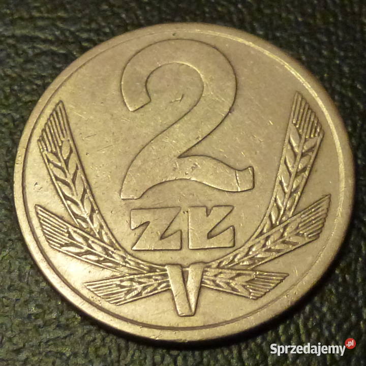 Moneta 2 złote z 1982 r z obiegu okres PRL Warszawa