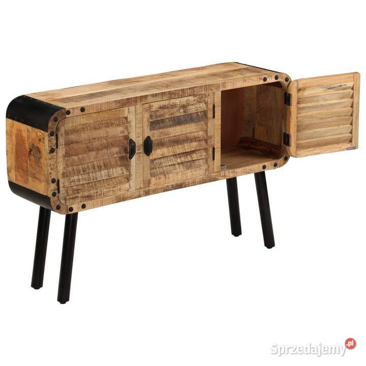 Szafka z litego drewna mango 120 x 30 x 76 mazowieckie Warszawa