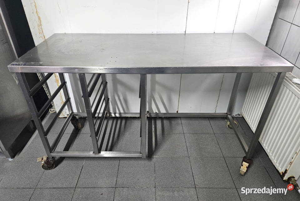 Stół mobilny gastronomiczny wydawczy 160 x 70 Pszczyna