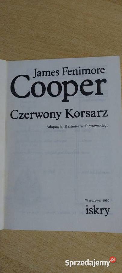 Czerwony Korsarz James Fenimore Gooper Książki i Podręczniki Lublin sprzedam