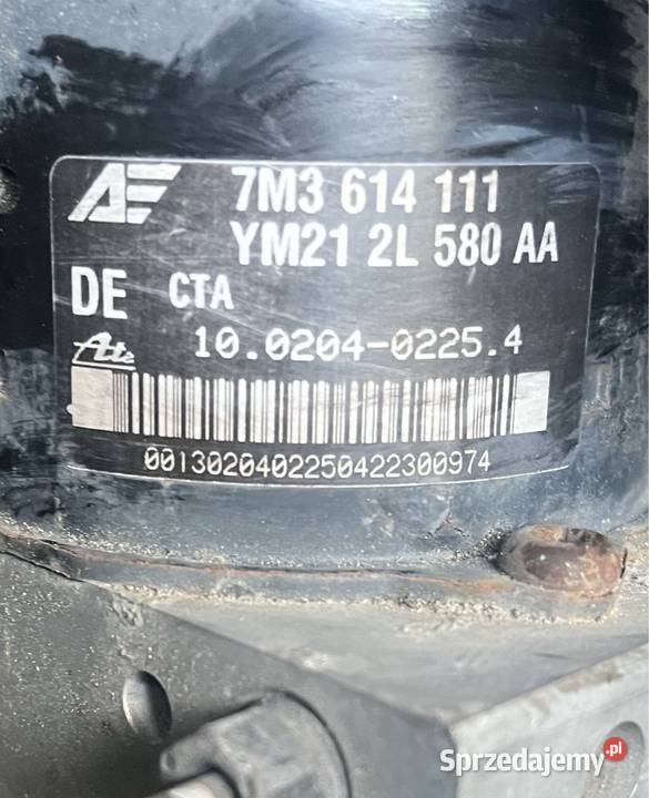 Pompa abs Volkswagen sharan 19 Układ ABS i ESP Brzana