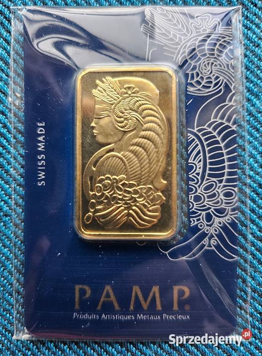 sztabka złota imitacja 1 uncja PAMP certyfikat mazowieckie Warszawa