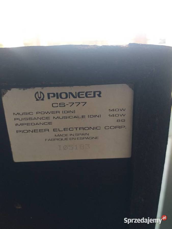 Kolumny Pionner CS 777 Kórnik