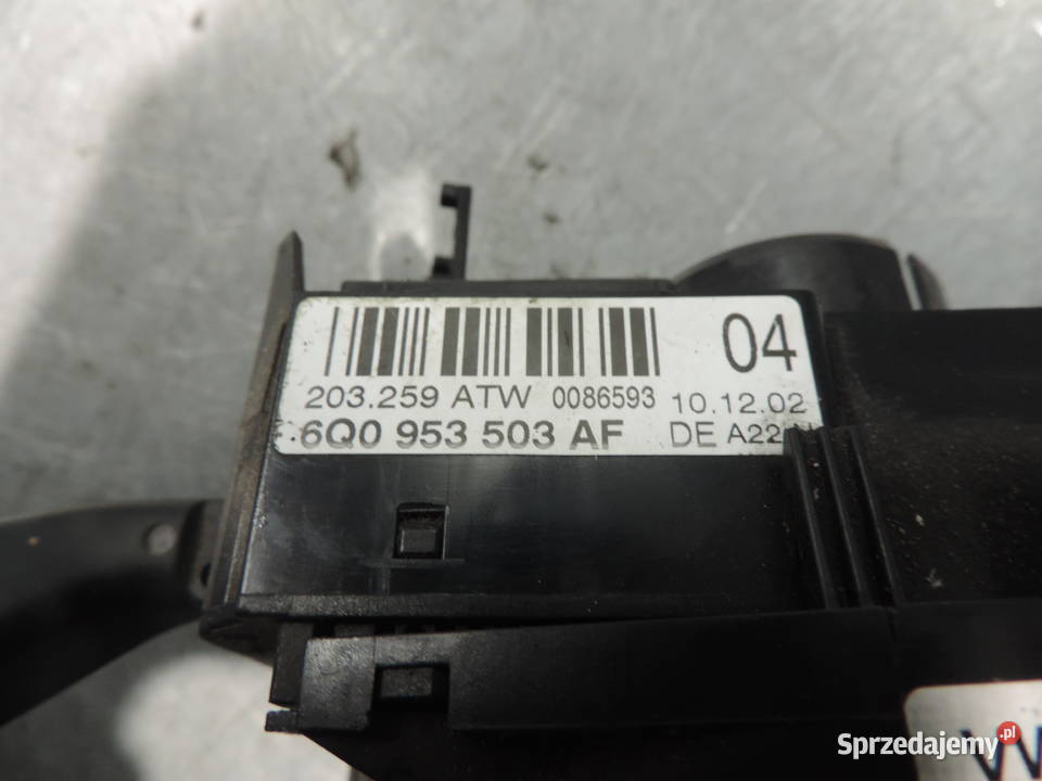 VW POLO IV 9N PRZEŁĄCZNIK ZESPOLONY 6Q0953503AF osobowe Nowy Sącz