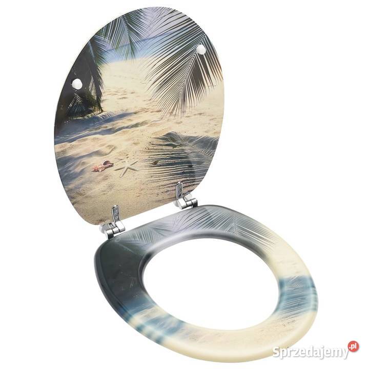 Deska klozetowa z klapą MDF motyw plaży146911 Warszawa