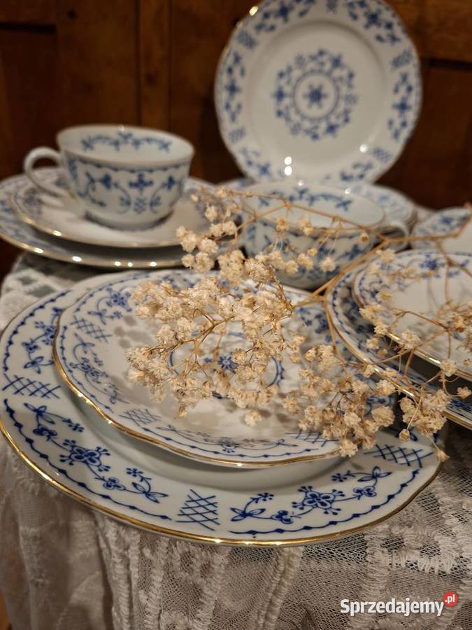Zestaw porcelany wzór słomkowy Jaktorów-Kolonia