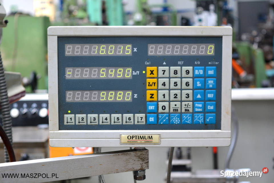 Frezarka OPTIMUM OPTI UF 100 ODCZYTY TRZECH OSI