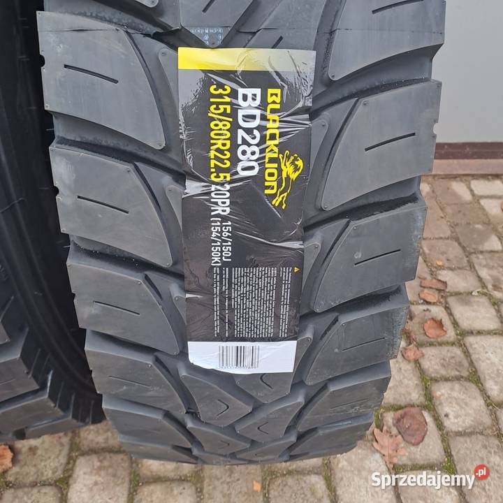 Nowe OPONY BLACK LION BD280 31580 R225 serwis