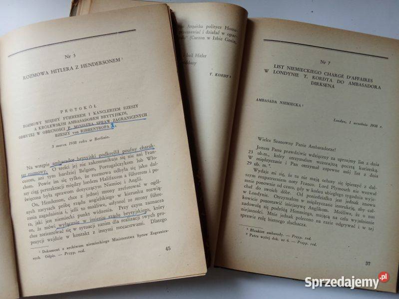 Dokumenty i materiały z przedednia drugiej wojny Łódź