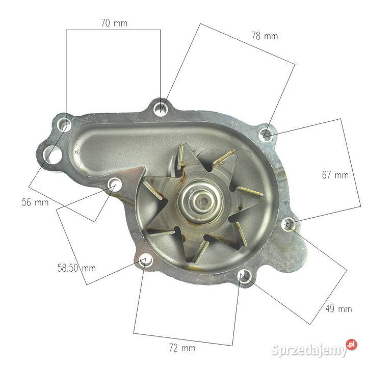 Pompa wody Kubota V3307 Chłodzenie silnika