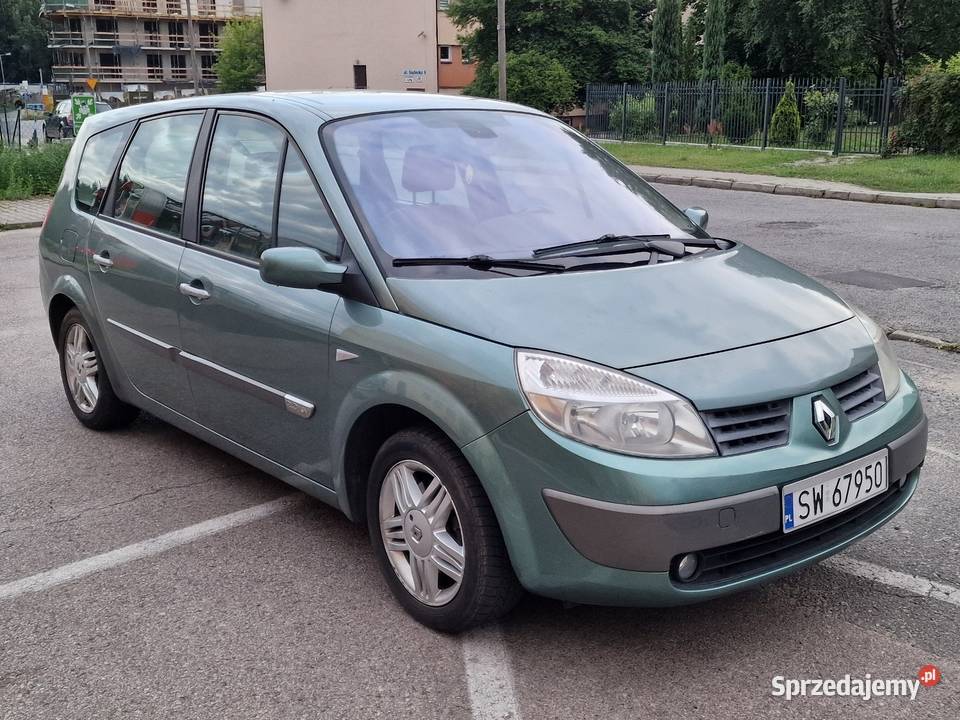 Renault Scenic 2 grant 20 benzyna LPG 7osb nieuszkodzony Świętochłowice sprzedam