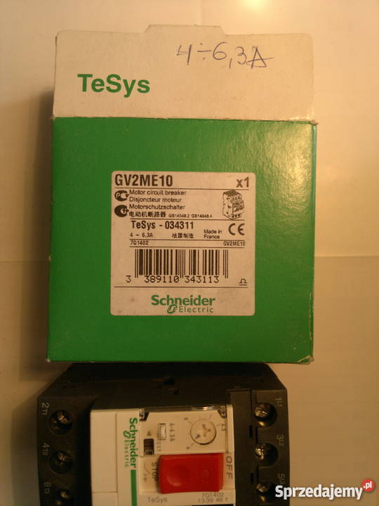 Wyłącznik silnikowy Schneider electric GV2ME10 Dąbrowa Górnicza