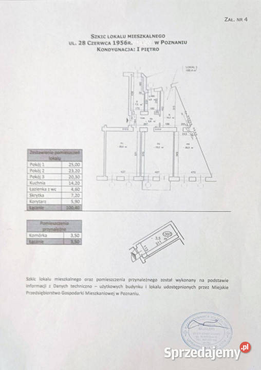 Duże mieszkanie w odnowionej kamienicy Liczba pokoi 4 Poznań