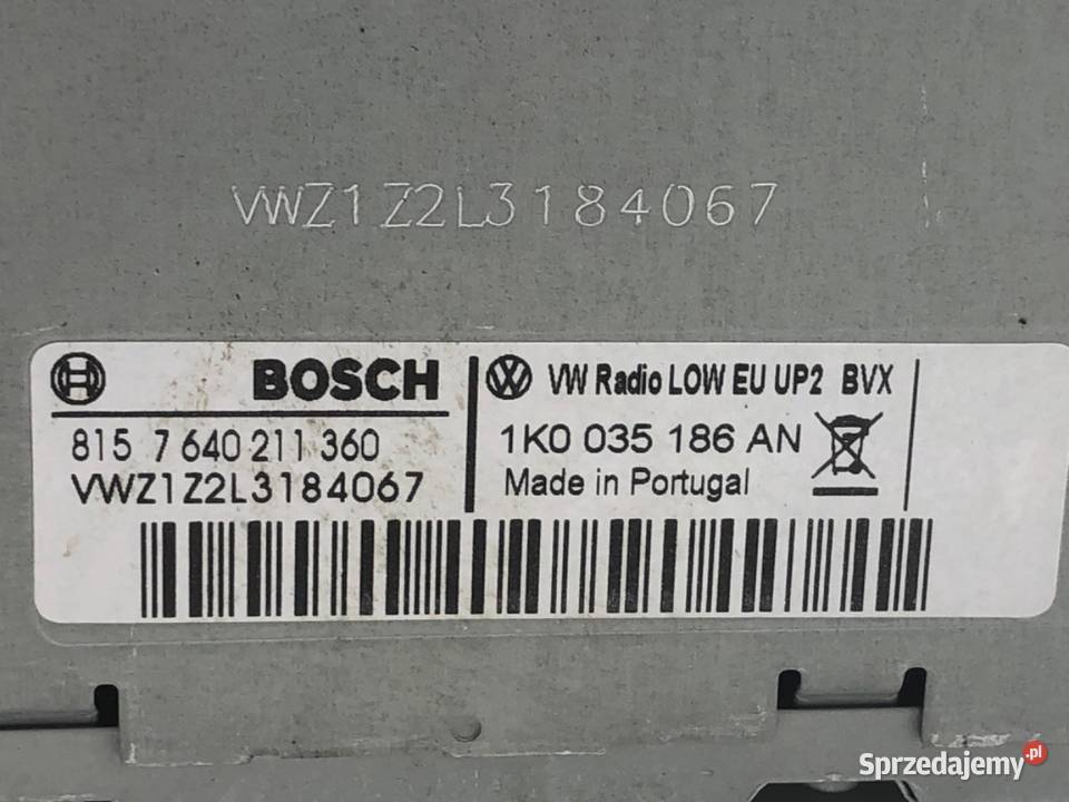 RADIO VW GOLF VI 1K0035186AN 0814 ODTWARZACZ
