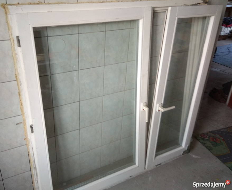 Okna trzyszybowe drewniane z demontażu Rogoźnica