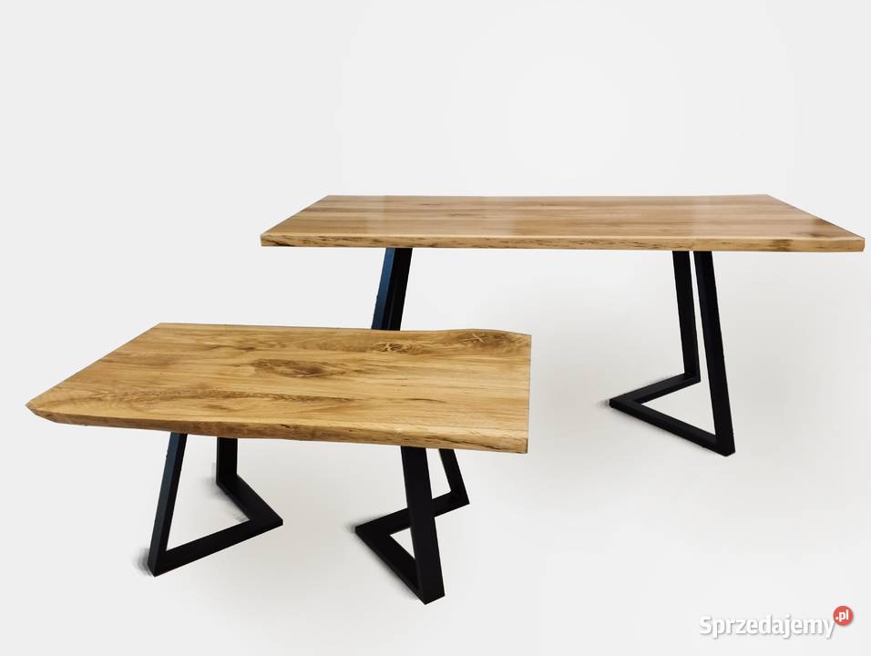 Drewniane stoły z metalowymi nogami NA WYMIAR Stoły, krzesła, biurka