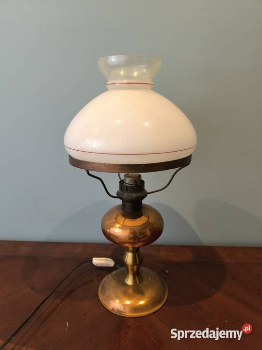 Piękna unikalna mosiężna lampa Łódź