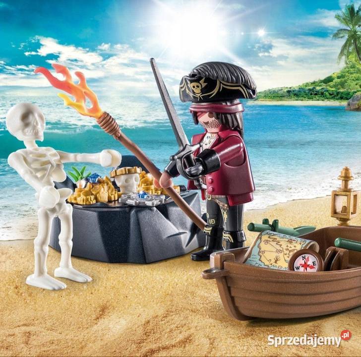 Playmobil pirat z łodzią Pirates 410 Playmobil Poznań