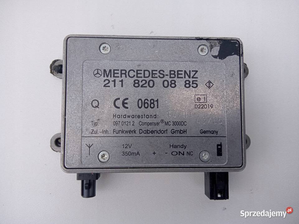WZMACNIACZ ANTENOWY MERCEDES CLS W219 E W211 Nowy Tomyśl