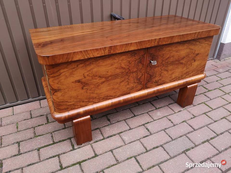 Komoda ARTDECO RTV Niska Orzech Stara Antyk Swarzędz