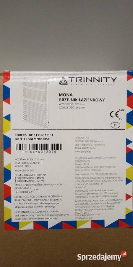 Grzejnik łazienkowy MONA mazowieckie Radom sprzedam