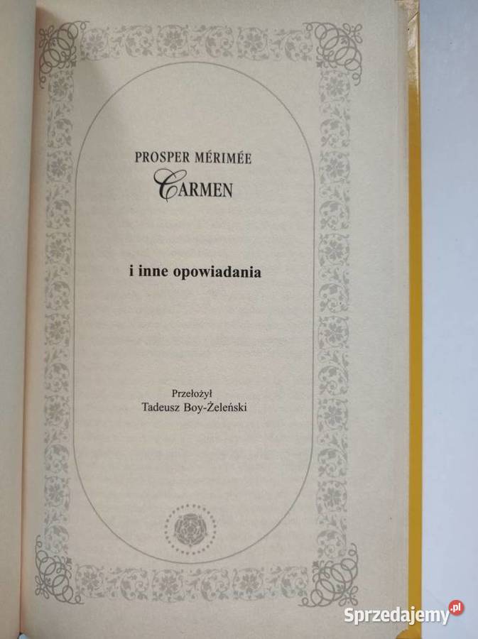 Carmen Prosper Merimee kolekcja Kielce sprzedam