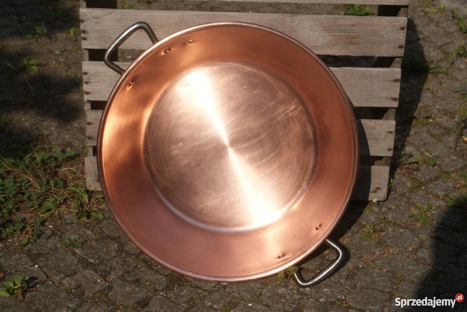 Miedziany garnek gar do smażenia konfitury poj mazowieckie Warszawa