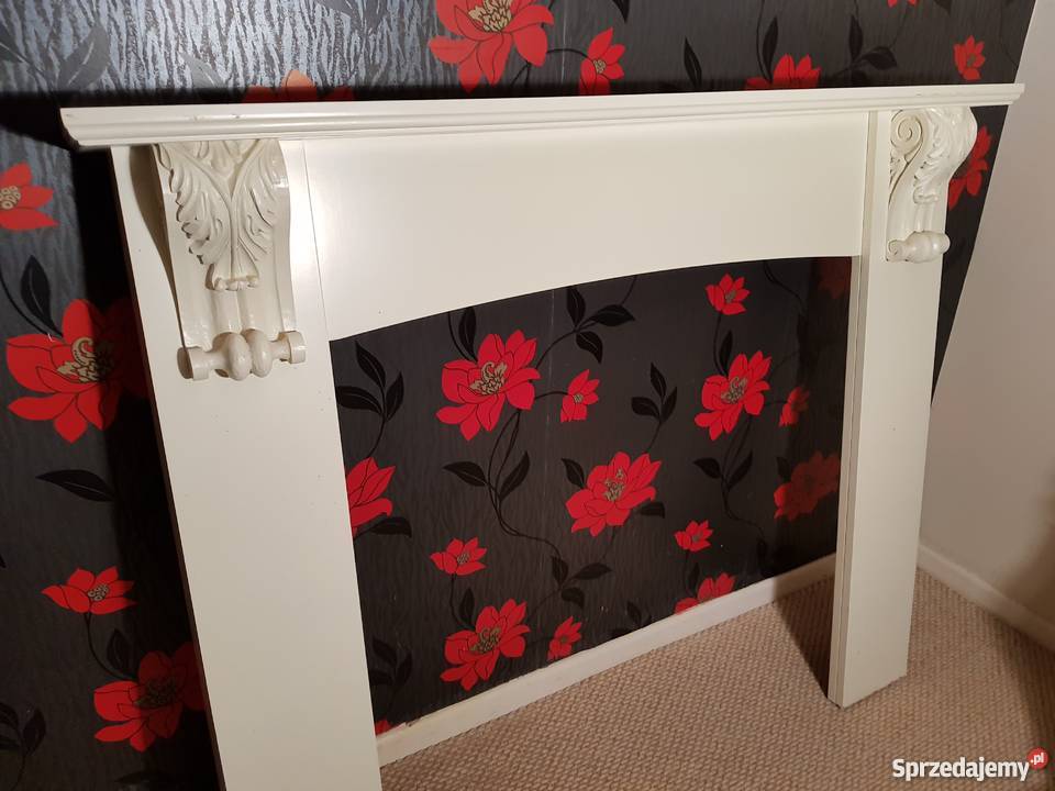Portal kominkowy atrapa kominka obudowa kominka biały Wrocław