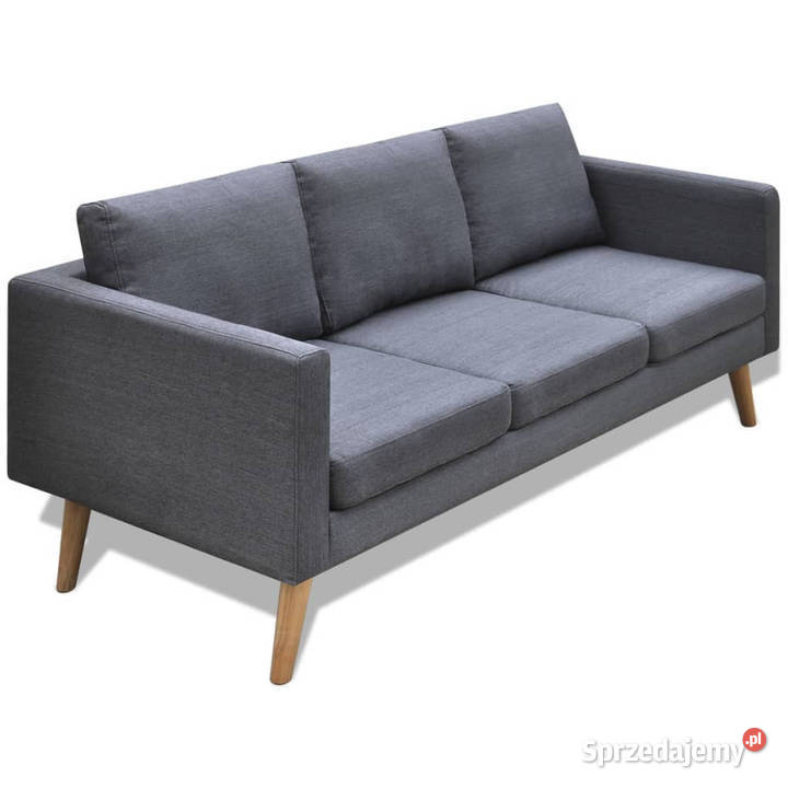 Sofa 3osobowa materiałowa ciemnoszara WM242221 mazowieckie Warszawa