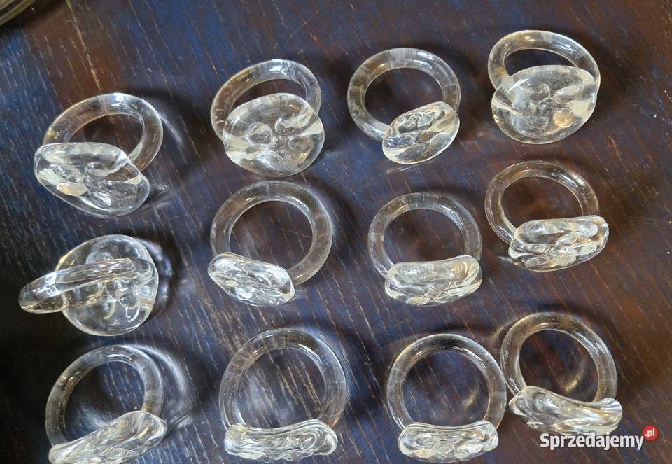 Zestaw 12 OBRĄCZEK DO SERWETEK na stół nowe lubelskie Lublin