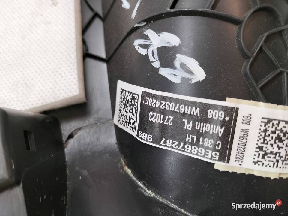 OSŁONA C LEWA PRAWA KOMPLET HB CZARNA 5E6867288