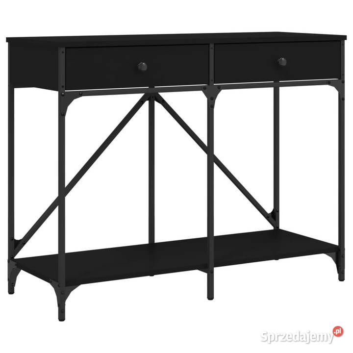 Stolik konsolowy czarny 100x39x785 WM835484 mazowieckie Warszawa