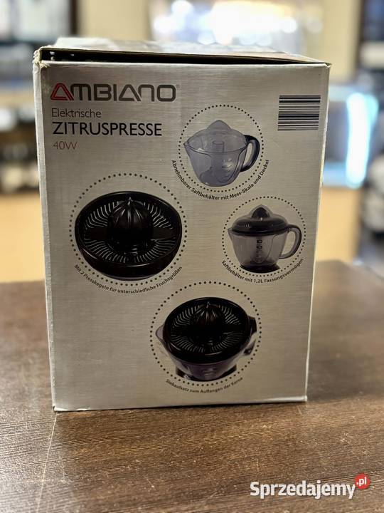 Wyciskarka do cytrusów Ambiano 40W Komplet warmińsko-mazurskie Elbląg sprzedam