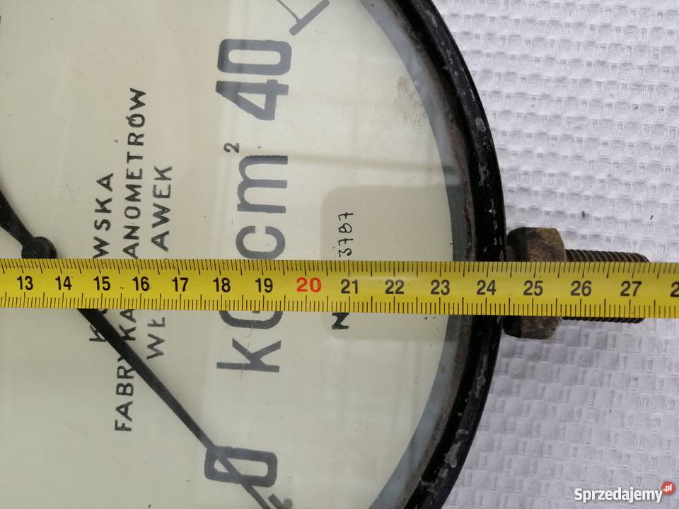 Manometr PRL wielkopolskie Pleszew