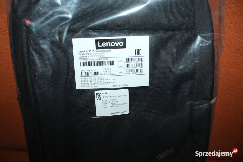 Plecak Lenovo ThinkPad 156 Basic Backpack Nowy torby i pokrowce Pozostałe śląskie