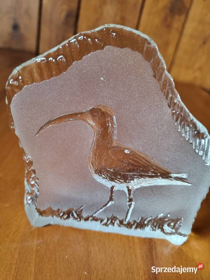 Przycisk do papieru Ptak Szkło Kryształ mazowieckie Warszawa sprzedam