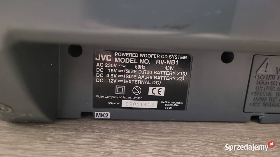Boombox JVC RVNB1 radio soundbar bumboks bumbox Łódź