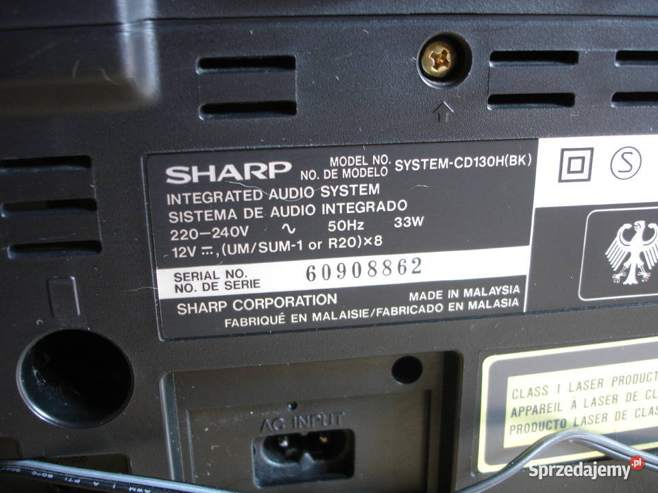 Radiomagnetofon SHARP SYSTEM CD130 Zielona Góra