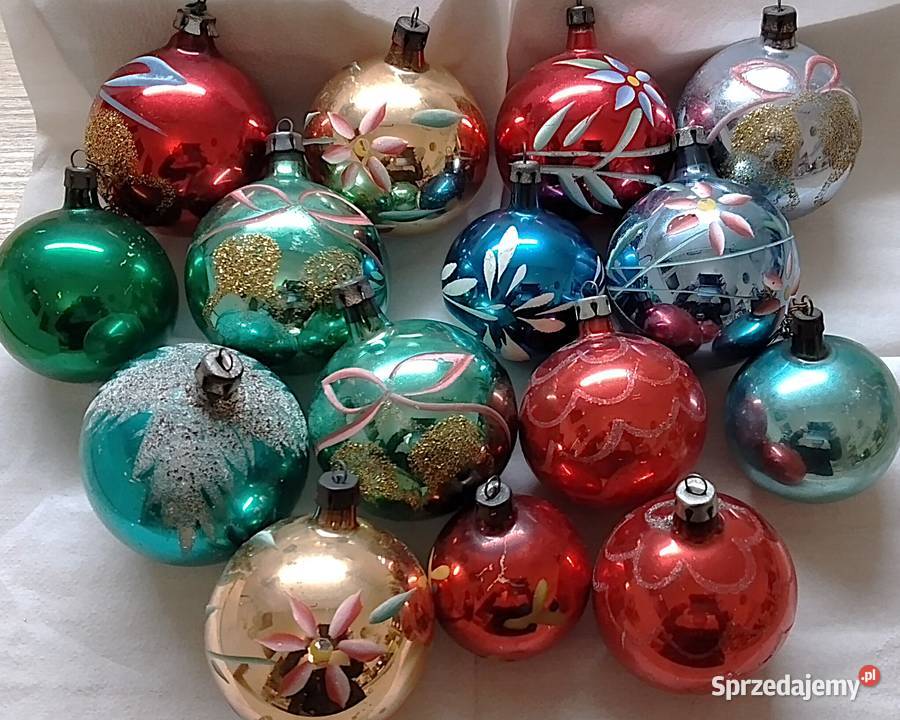 bombki choinkowe PRL Bukowno sprzedam