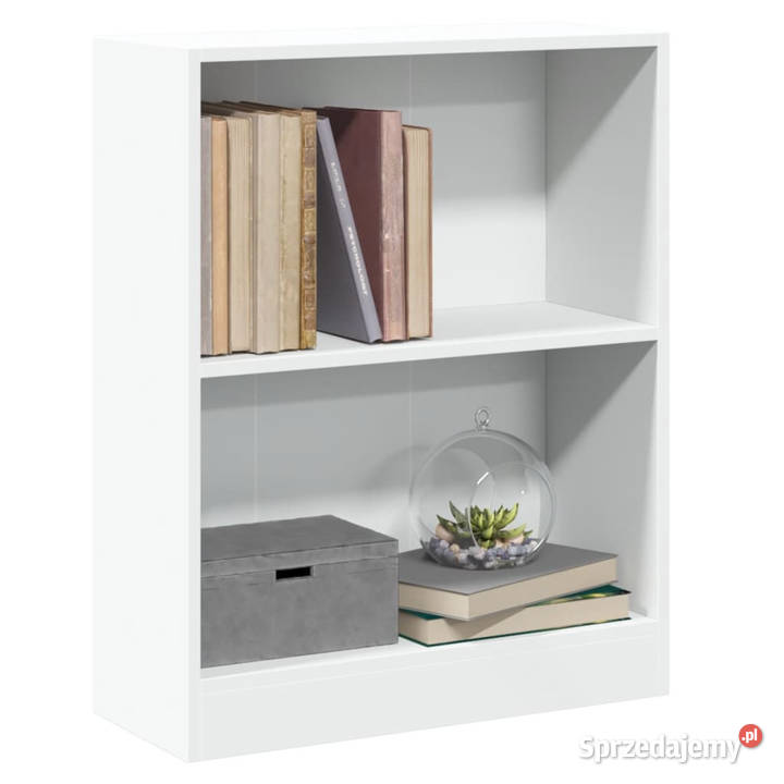 Szafka na książki biała 60x24x76 materiał Warszawa