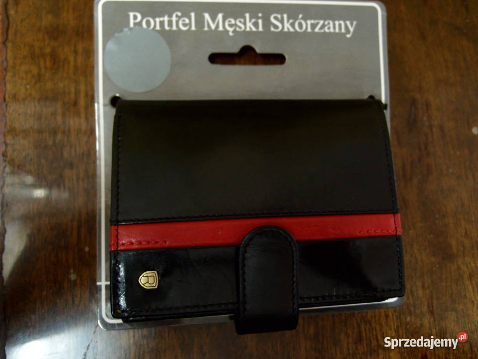Portfel męski 4U CAVALDI skórzany czarny Łódź