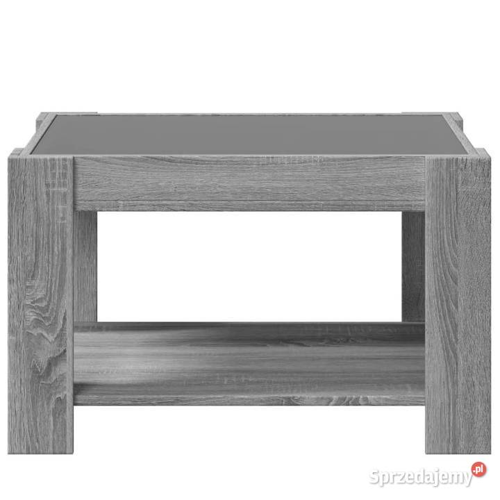 Stolik kawowy z LED szary dąb sonoma 73x53x45