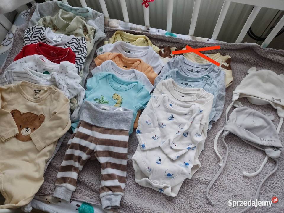 Zestaw paka ubranek chłopca noworodka 5056 lubelskie Ryki