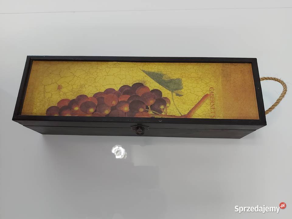 Skrzynka dekoracyjna na wino alkohol