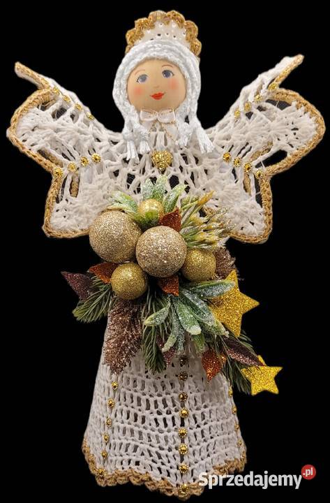Świąteczny Anioł ręcznie wykonany 29 Krzywaczka