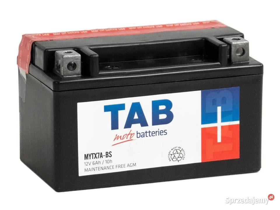 Akumulator motocyklowy TAB YTX7ABS MYTX7ABS 12V Akumulatory motocyklowe Szydłowiec