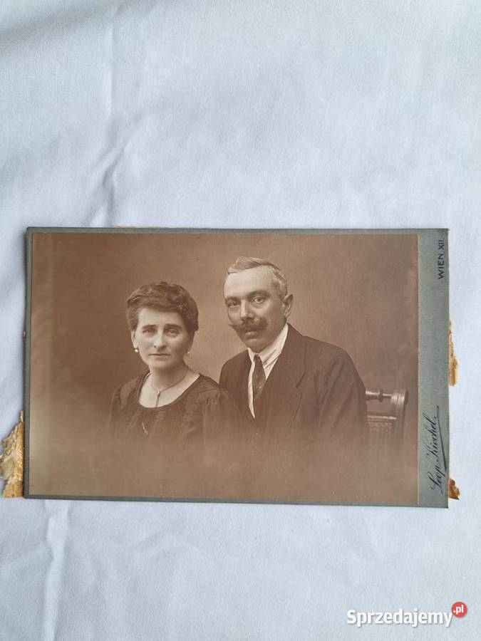 Stara fotografia na kartoniku opis Wiedeń 1922 Brzesko