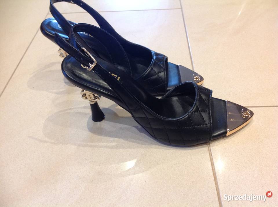 Czarne Sandałki Damskie 365 j Nowe inna Nowa Sól