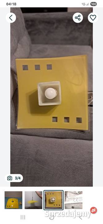 Kaja Żyrandol szkło Ełk