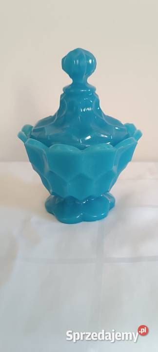 Zabytkowa bombonierka Bohemia Porcelana i szkło